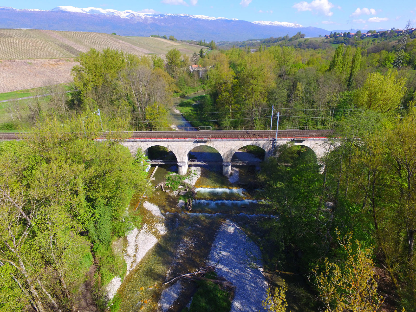 Viaduc de l'Allondon, Chancy